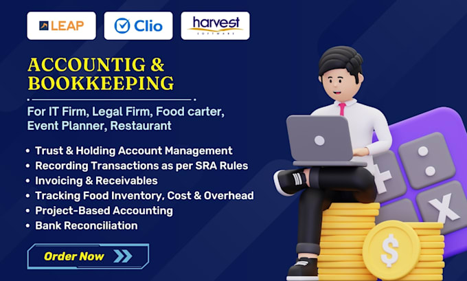 provide financial reports for professionals and restaurant services