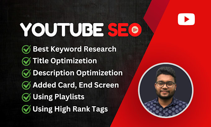 Do youtube seo to grow your channel organically by Ytexpertsajib | Fiverr