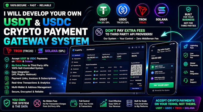 develop your own usdt crypto payment gateway API