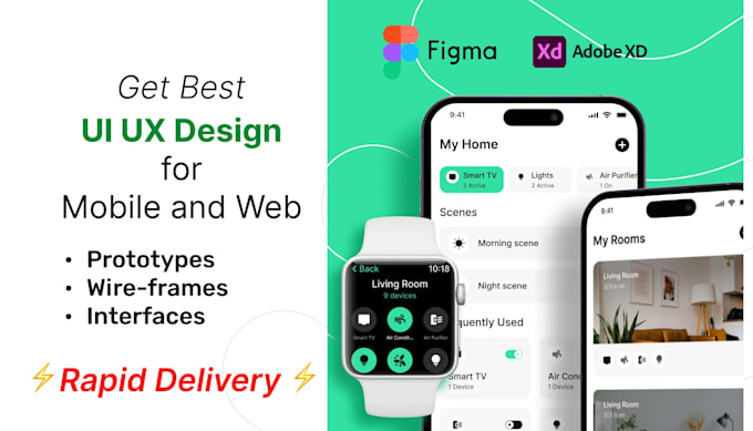 Do interface design,mobile app ui ux design,web ui ux design in figma ...