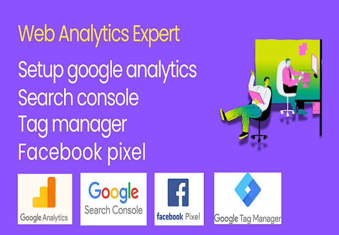setup google web analytics, search console ,facebook pixel