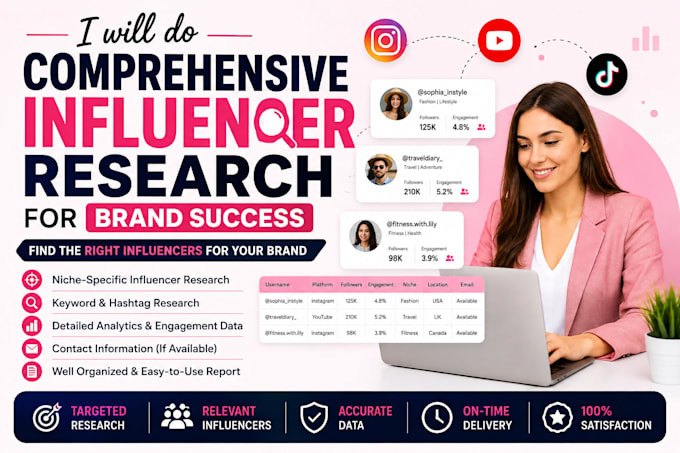 research influencers for your brand and niche