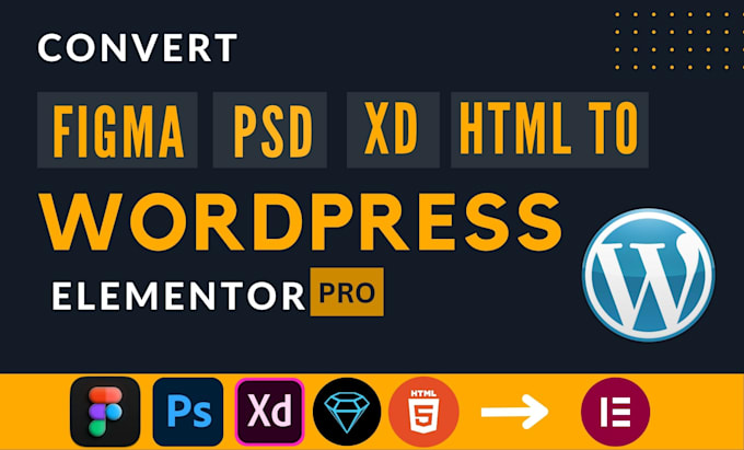 convert to PSD to wordpress website design