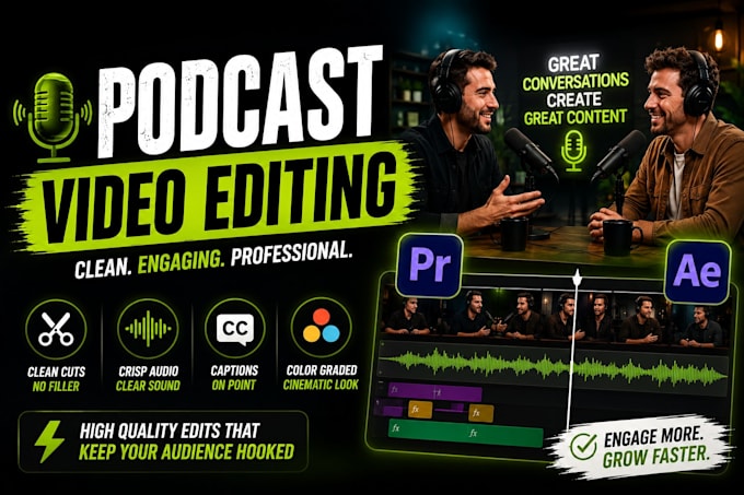 do podcast video editing for riverside and zoom