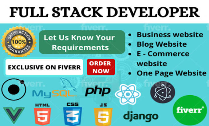 create full stack website