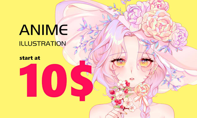 draw anime art illustration, original character, fanart, vtuber model