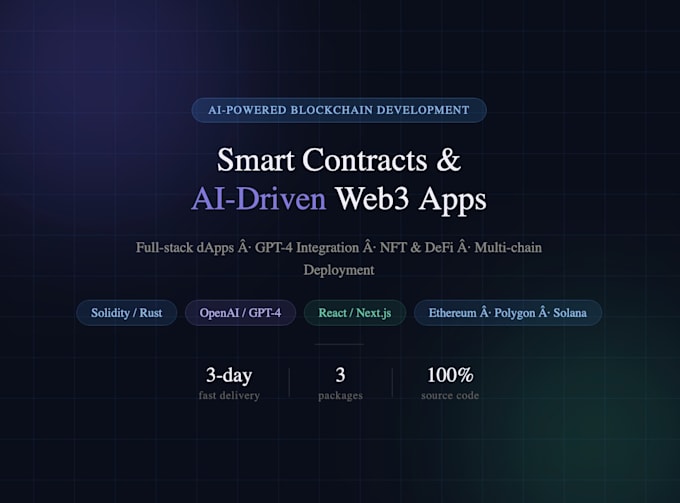 develop ai powered blockchain development
