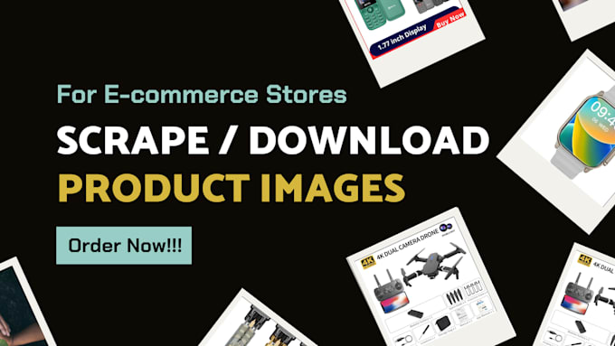 scrape, download product images for e commerce business