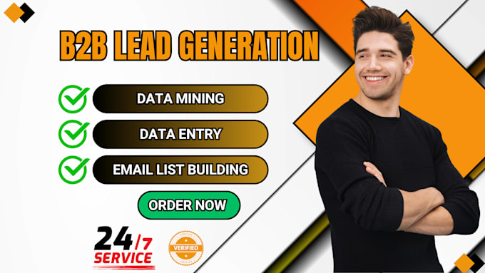 do b2b lead generation and data entry for any industry