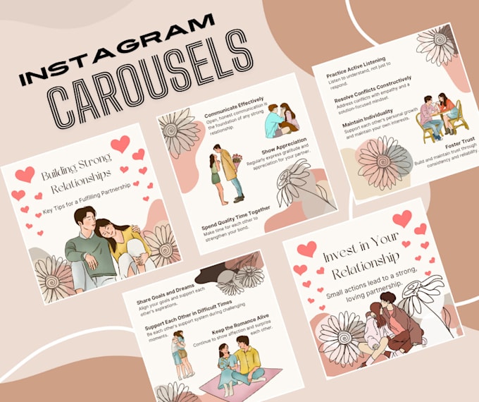 Create stunning instagram carousels using canva by Montaurus | Fiverr