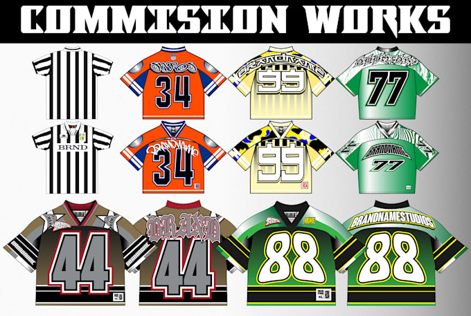 do nfl streetwear jersey mockup design for your brand