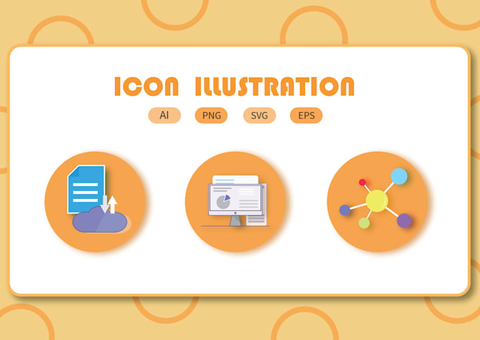 Design design custom icon set svg, ai and vector by Yassilelias | Fiverr
