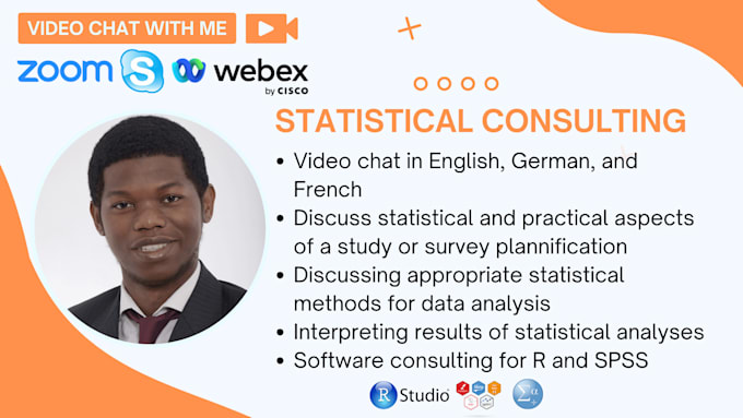 advise you on statistical data analysis in a video chat