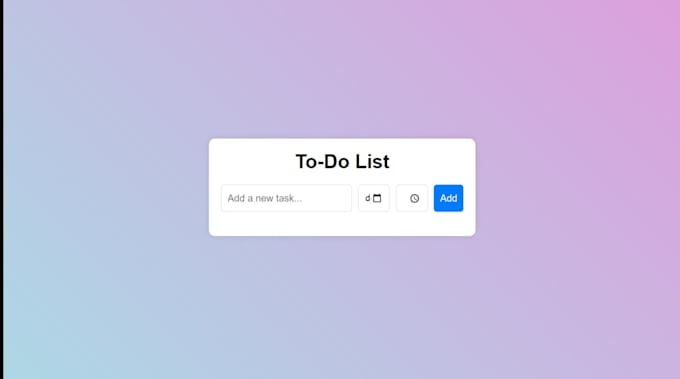 Design and develop a modern to do list app by Code_crafter09 | Fiverr