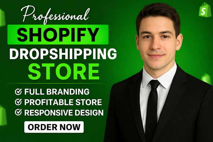 build shopify website, design or redesign shopify store, dropshipping store