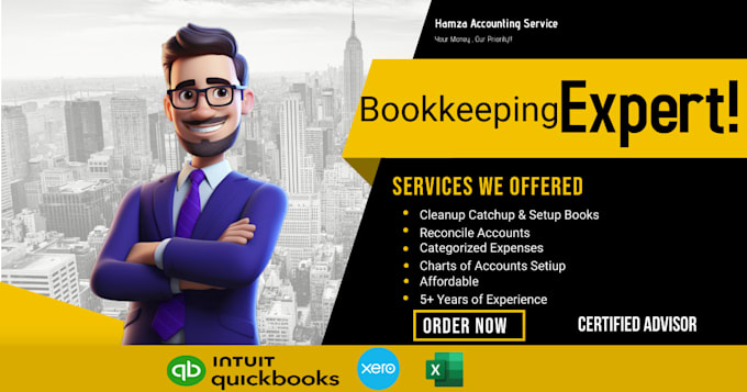 Setup bookkeeping and clean up in quickbooks online and xero by H199605 ...