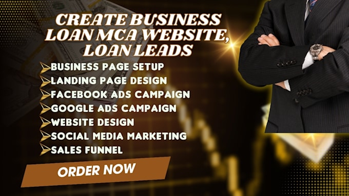 create business loan mca website, loan leads, finance, loan landing pages