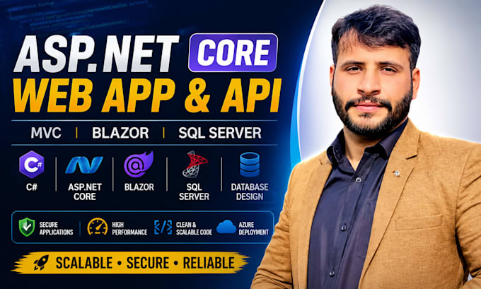 build secure asp net core web API, mvc and blazor app