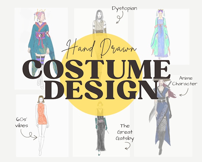 design costumes and illustrate your ideas by hand