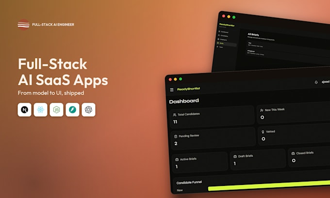 develop a full stack ai saas web app with next js and openai