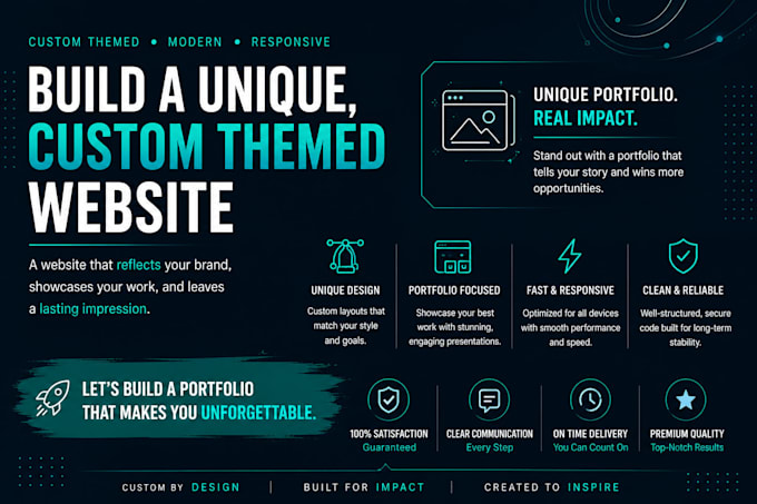 build a unique, custom themed website