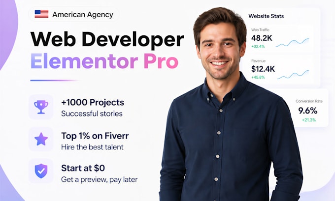 build elementor pro wordpress website as wordpress web developer