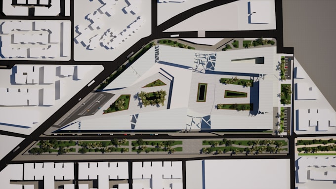 make your masterplan, 2d plan, as 3d site plan, site plan