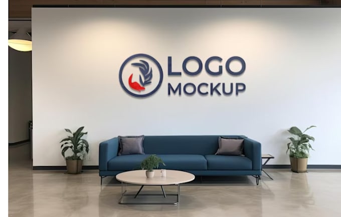 design professional zoom virtual background with your logo