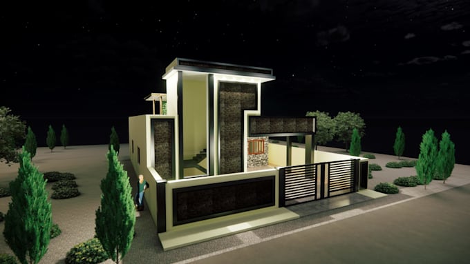 convert realistic 3d model and render from your 2d floor plan