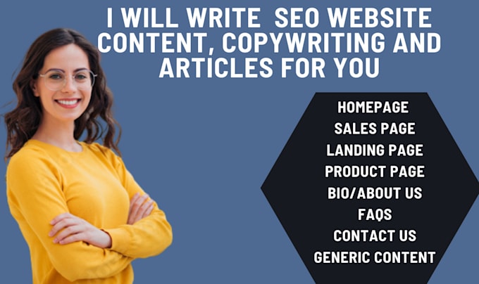 write  precise SEO website content and copywriting