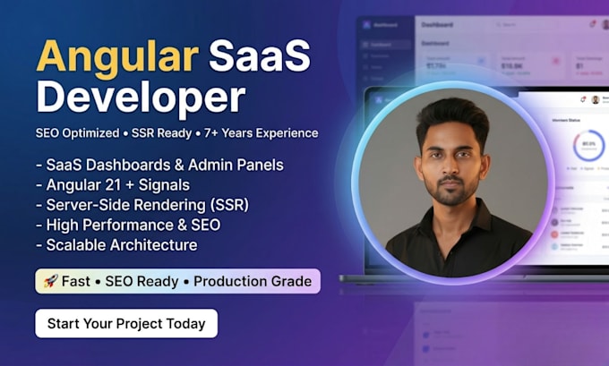 build SEO optimized angular web app with ssr for saas and dashboards