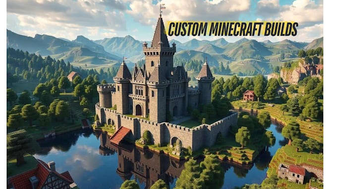 build survival base and village structure in minecraft