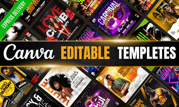 create any viral social media post bundle canva design within 24 hours