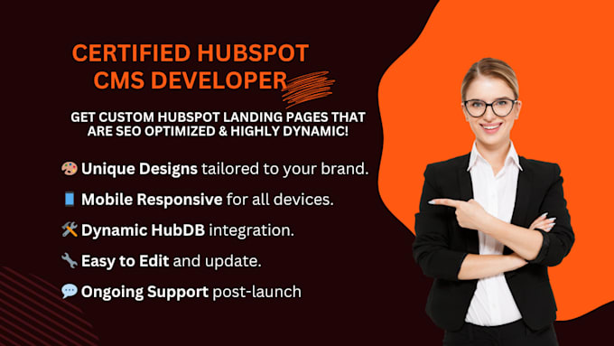 develop hubspot landing page for your business