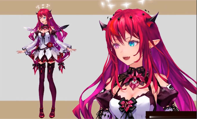 do high quality live2d character nsfw model rigging for vtuber studio streaming