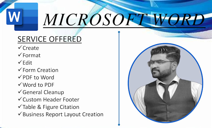 design your ms word document professionally, convert to PDF