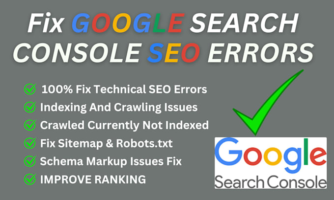 fix indexing errors in google search console or technical errors