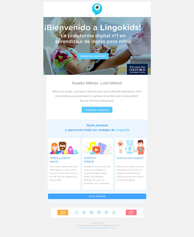 an experienced email designer developer with email marketing