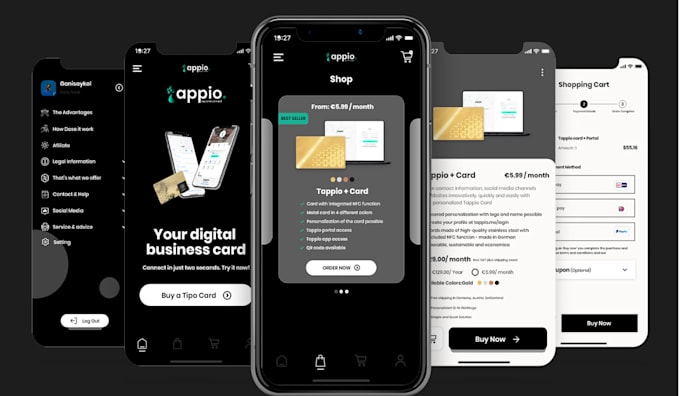 Develop nfc app, nfc business card, digital card, nfc website, nfc ...