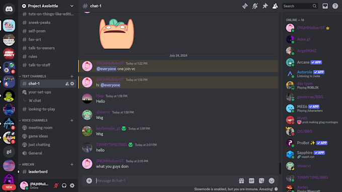 make you a discoed server