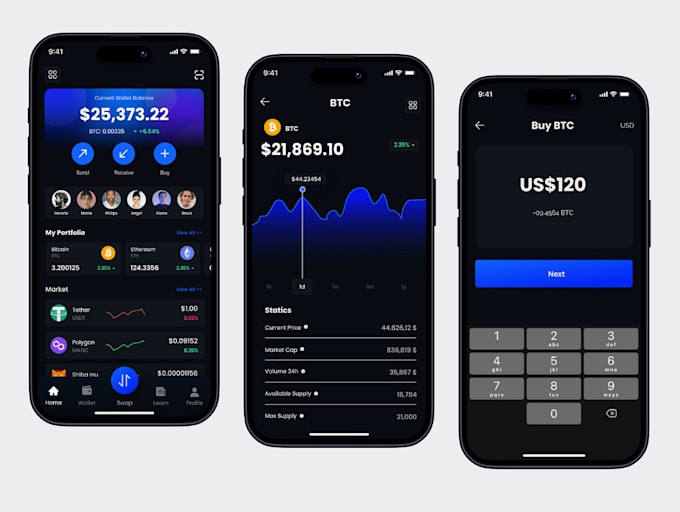 get you fintech app, payment, budget, neobank app, crypto wallet app development