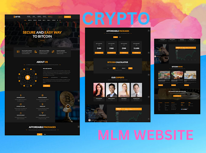 make any type of MLM software and website, MLM website