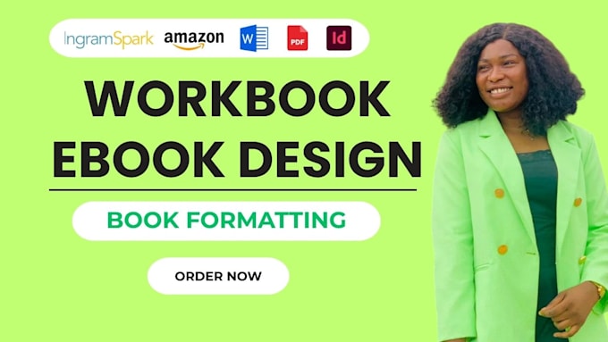 do book formatting workbook ebook design, paperback formatting for amazon kdp