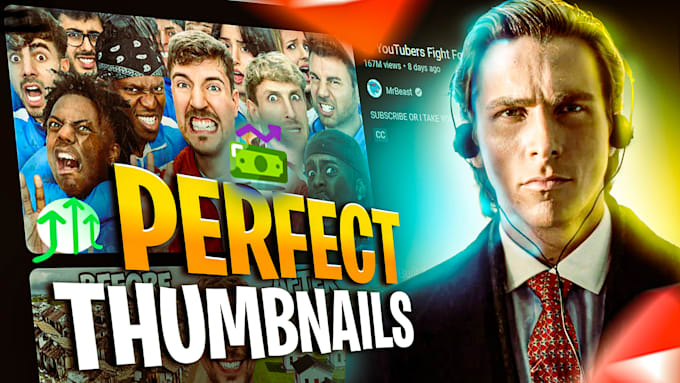 create amazing youtube thumbnail in your taste