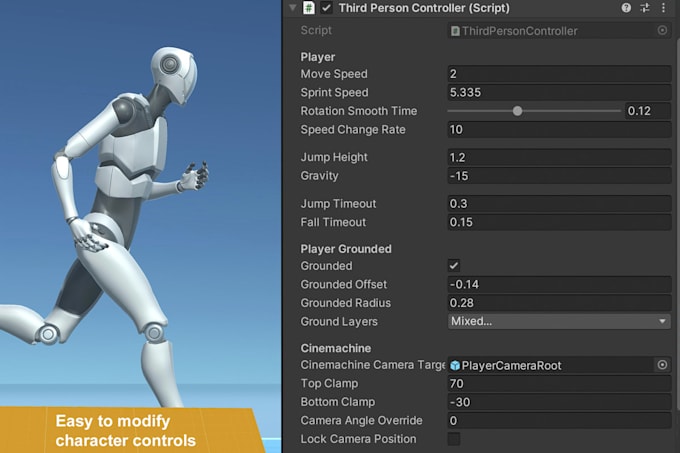 Create a custom character controller in unity engine by Genji_hugh | Fiverr