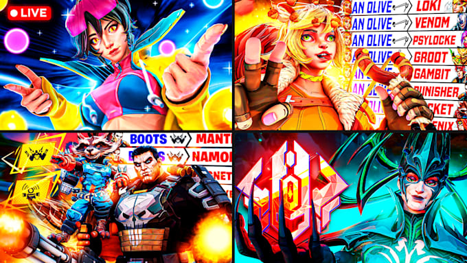 design eye catching marvel rivals thumbnail