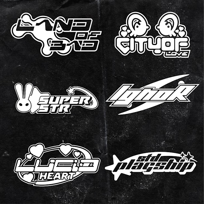 design y2k style streetwear logo