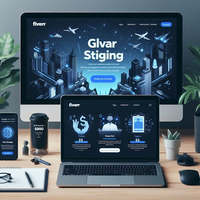 Create landing page html, css, js, react by M_krasowski | Fiverr