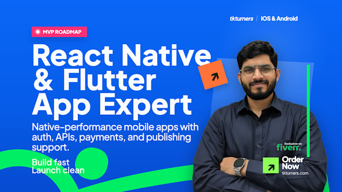 build a react native mobile app development for android and ios