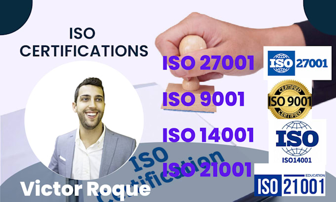 provide iso 27001 21 001  9001 14001 gmp certifications